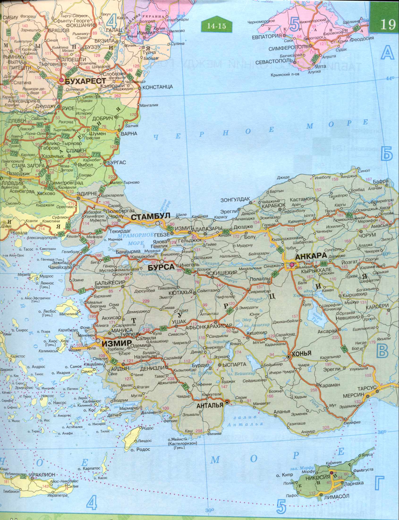 Карта Чорного моря