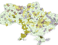 Bodenkontamination Karte Pestizidrückstände und Schwermetalle in der Ukraine