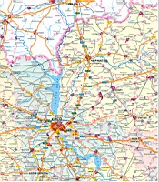 Ukraine Karte, Road Atlas der Ukraine