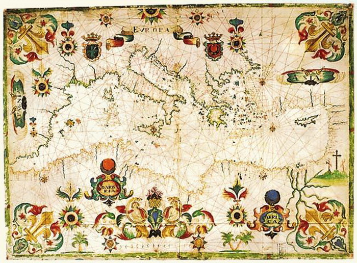 carte médiévale du monde